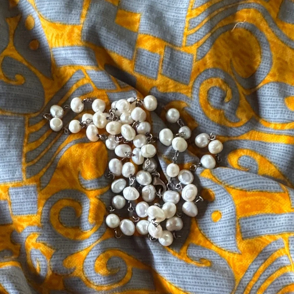 Silpada Freshwater Pearl Strand Necklace - White Pearls